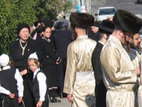 In the ultra-orthodox Jewish neighborhood of Mea Shearim