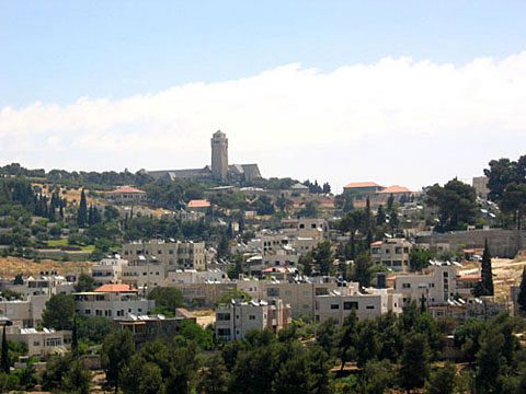 View of the Mount of Olives and Augusta Victoria